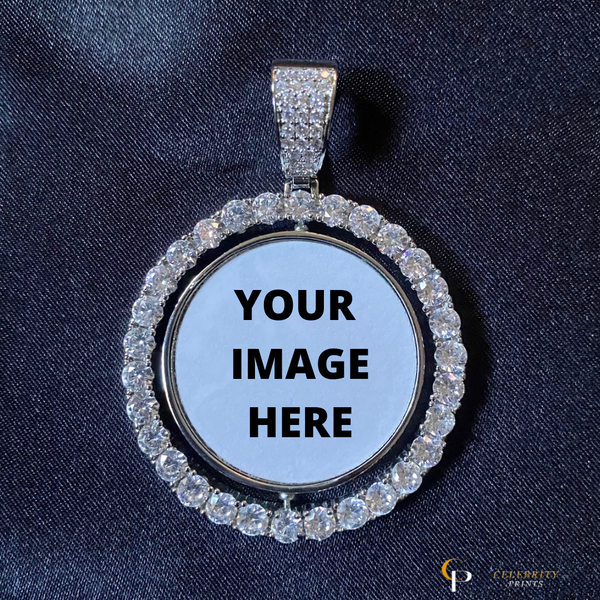 Two Sided Silver Photo Pendant